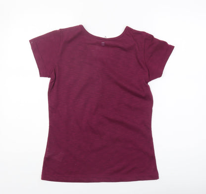 Womens UK Size 10 Mountain Warehouse Purple Basic T-Shirt
