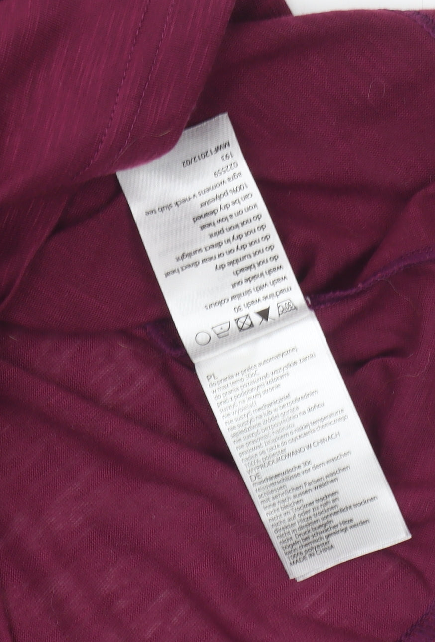 Womens UK Size 10 Mountain Warehouse Purple Basic T-Shirt