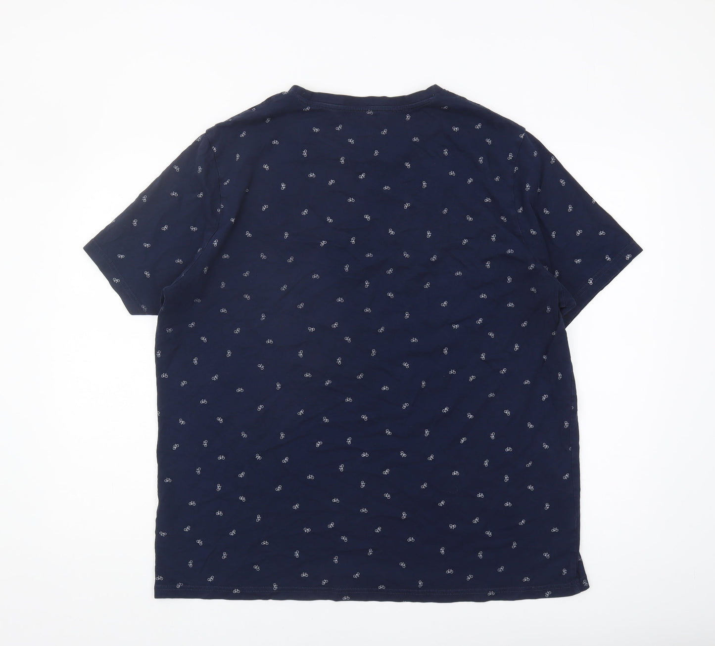 Marks and Spencer Blue Graphic Print T-Shirt 2XL