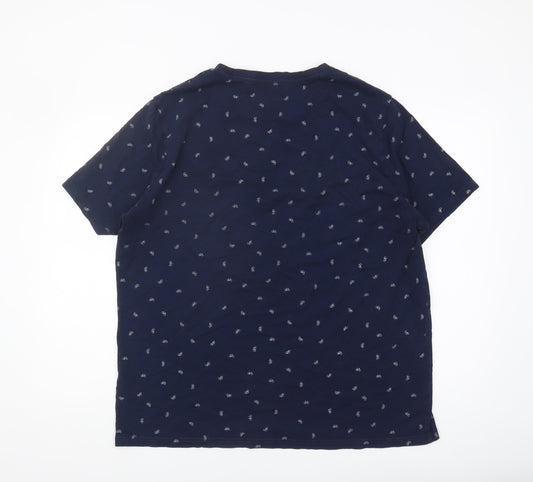 Marks and Spencer Blue Graphic Print T-Shirt 2XL