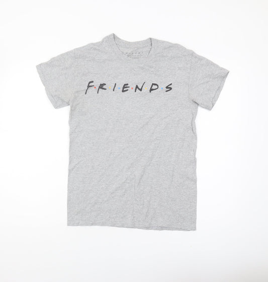 Mens UK Size S Friends Grey  T-Shirt