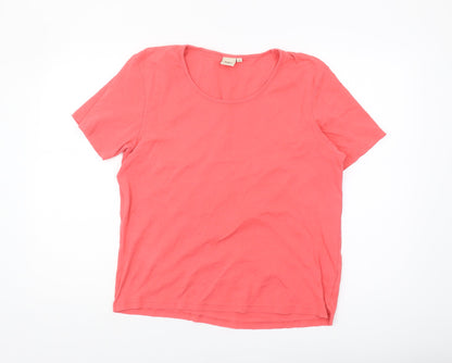 Cotton Traders Women's Red T-Shirt Size 20 Basic Style