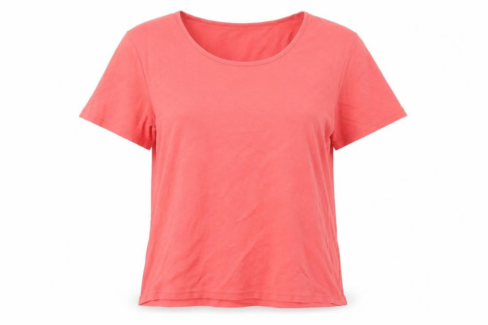 Womens UK Size 20 Cotton Traders Red Basic T-Shirt