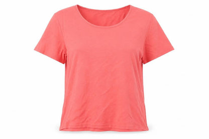Womens UK Size 20 Cotton Traders Red Basic T-Shirt
