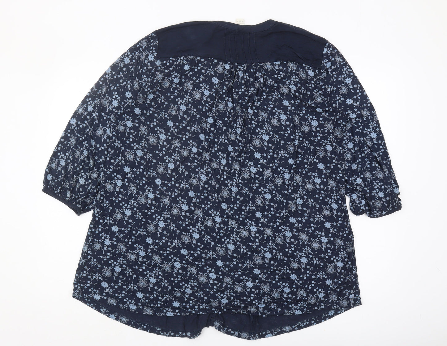 Womens UK Size 18 Monsoon Blue Tunic Blouse