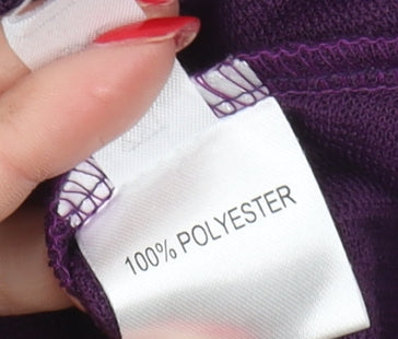 Womens UK Size XL Saloos Collection Purple Basic Blouse