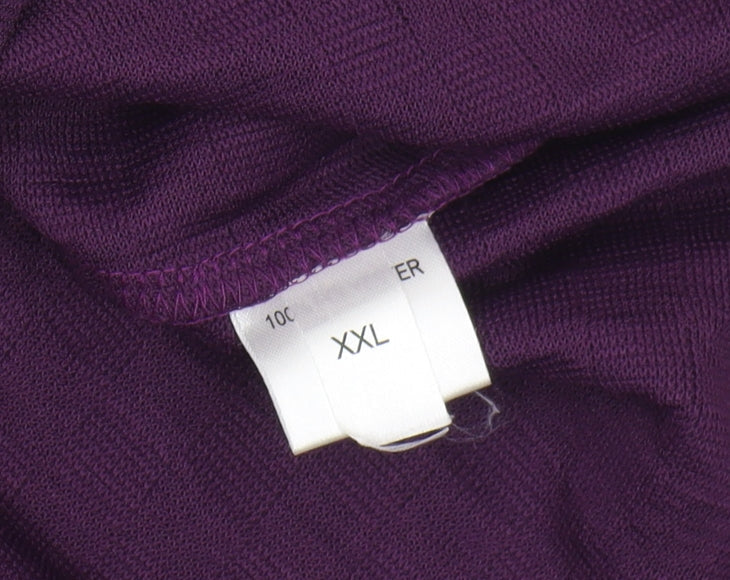 Womens UK Size XL Saloos Collection Purple Basic Blouse