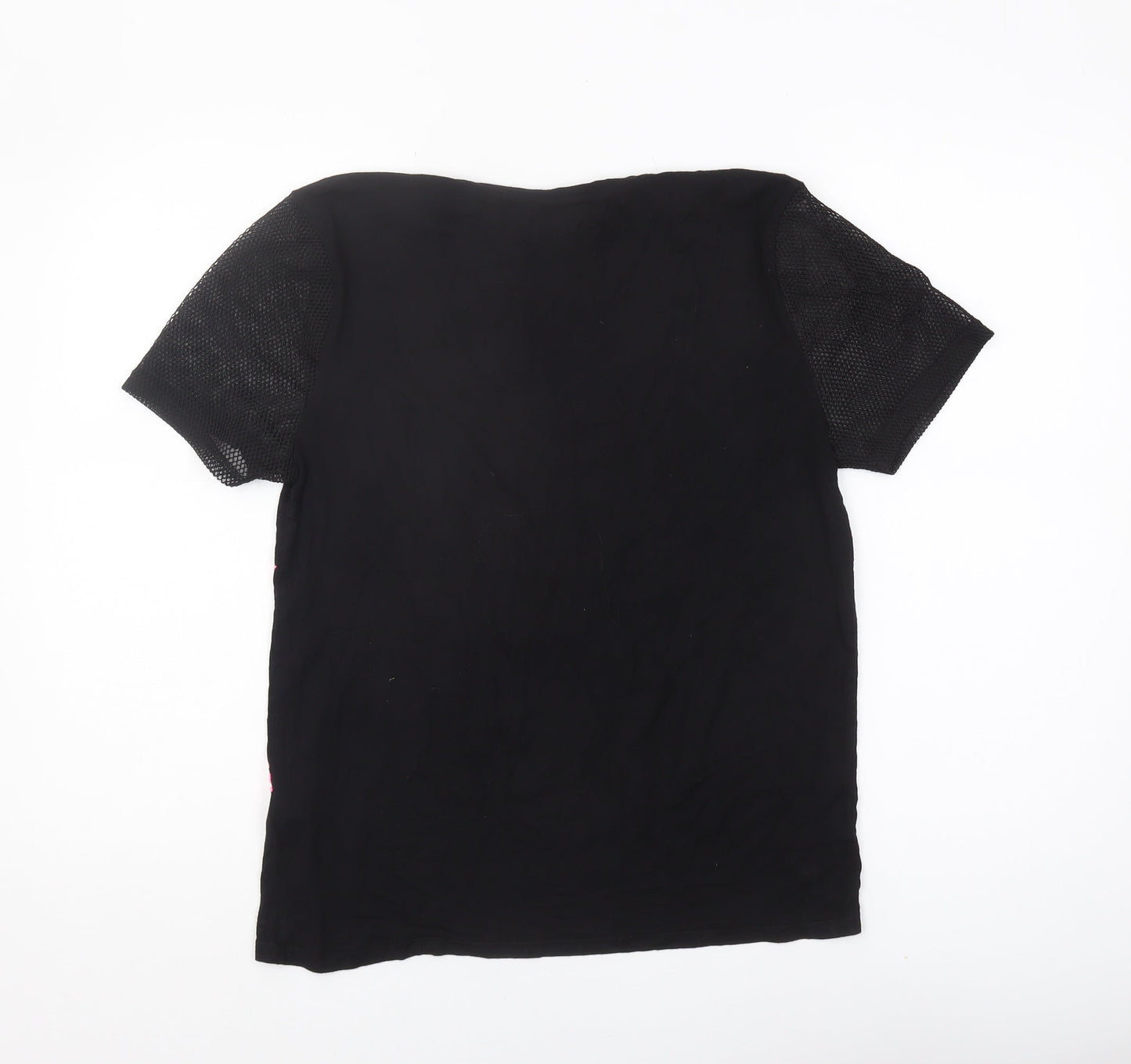 New Look Girls Black Graphic Jersey T-Shirt 12-13 Years