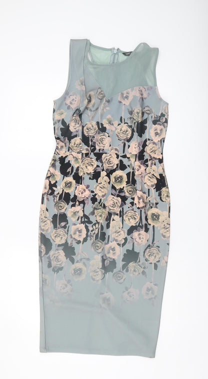 Next Women's Multicoloured Sheath Dress Size 12