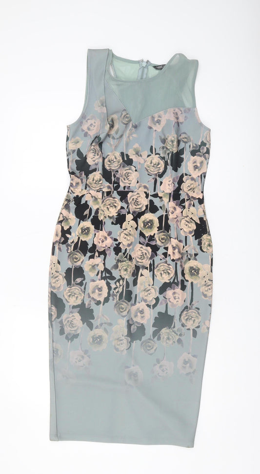 Next Women's Multicoloured Sheath Dress Size 12