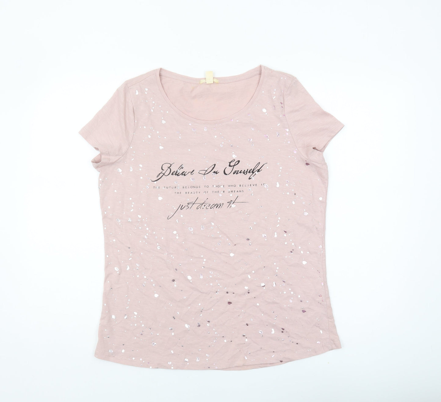 Womens UK Size L Esprit Pink Basic T-Shirt