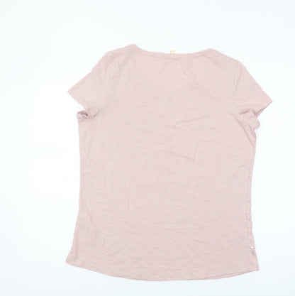 Womens UK Size L Esprit Pink Basic T-Shirt