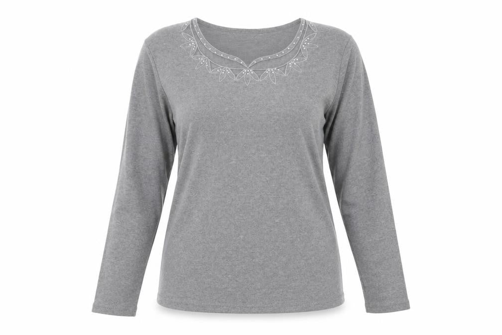 Womens UK Size M Anna Rose Grey  T-Shirt