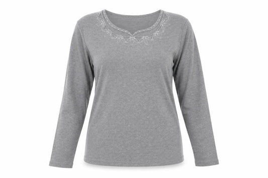 Womens UK Size M Anna Rose Grey  T-Shirt