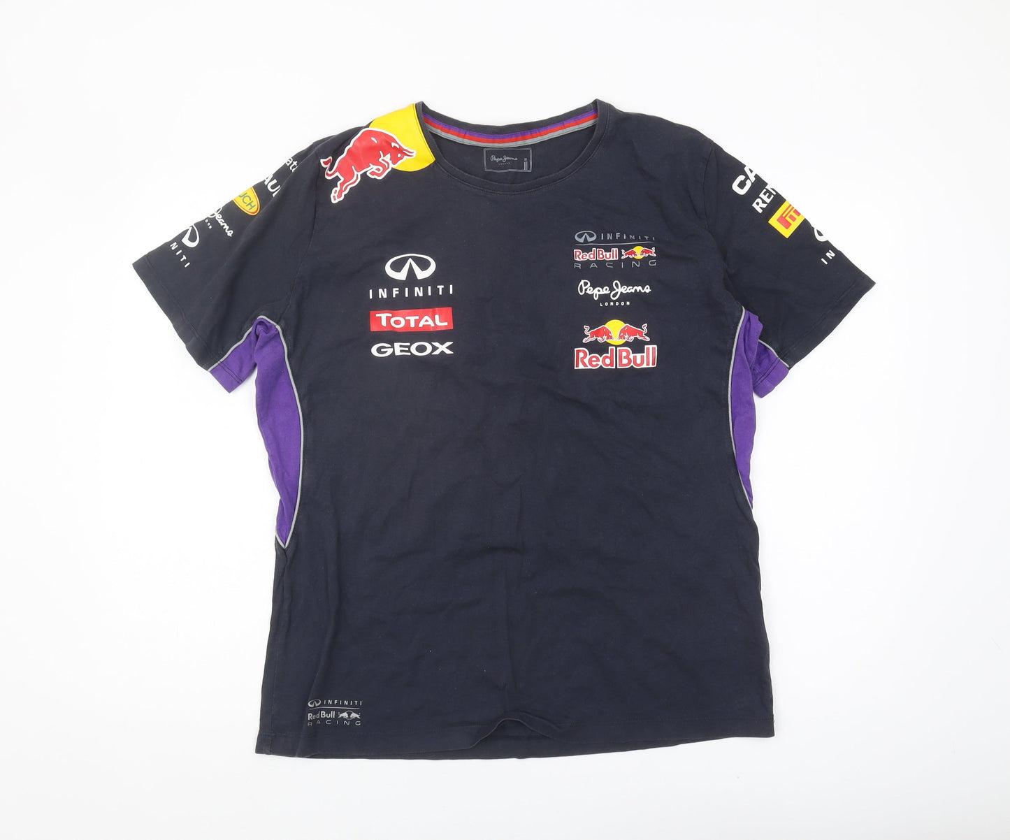 Pepe Jeans Men's Black XL Sports Graphic T-Shirt