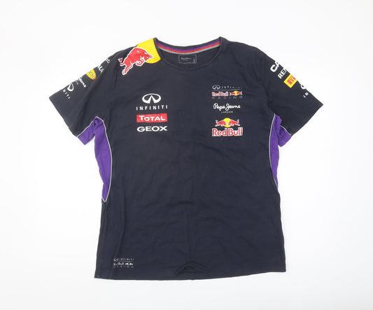 Pepe Jeans Men's Black XL Sports Graphic T-Shirt