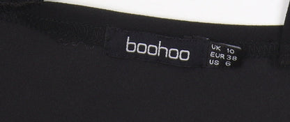 Womens UK Size 10 Boohoo Black