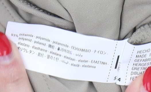 Zara Women's Beige 3/4 Sleeve Bodysuit Size 12