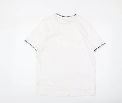 Slazenger Men's White Crew Neck T-Shirt Medium