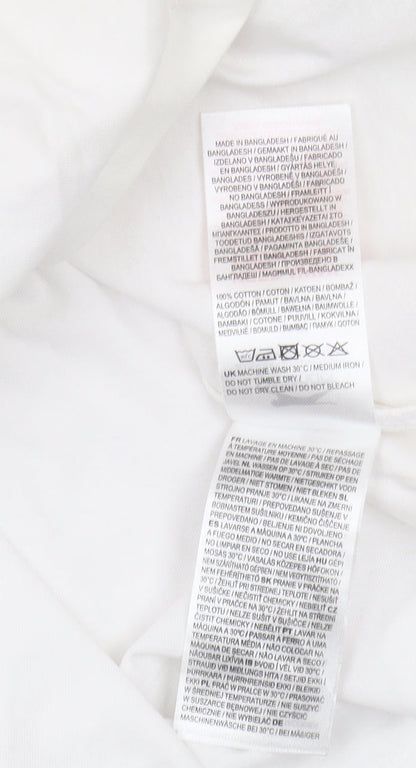 Slazenger Men's White Crew Neck T-Shirt Medium