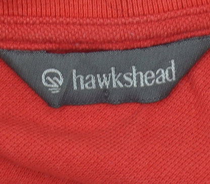 Hawkshead Men's XS Red Cotton Polo Shirt