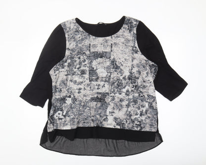 Womens UK Size 24 Bm Casual Black  Blouse