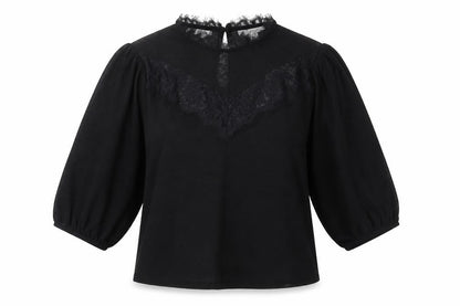 Womens UK Size 12 Topshop Black Basic Blouse