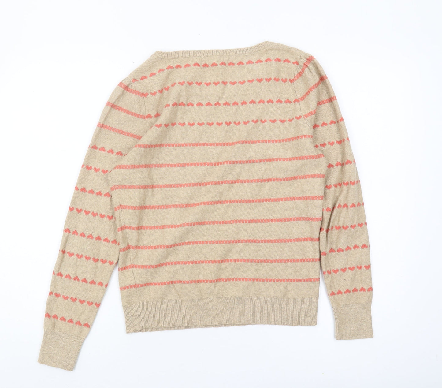 Womens UK Size M Monsoon Beige Pullover Jumper
