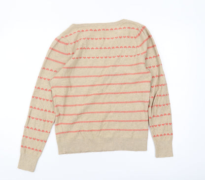 Womens UK Size M Monsoon Beige Pullover Jumper