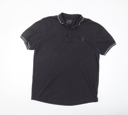Firetrap Men's Black Polo Shirt XL