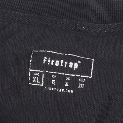 Firetrap Men's Black Polo Shirt XL