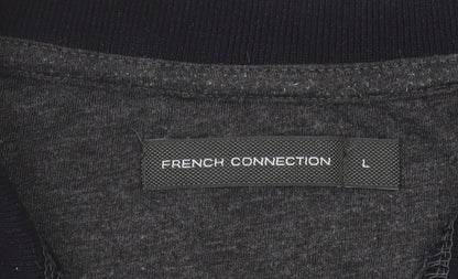 French Connection Men's Grey Polo Shirt Size L