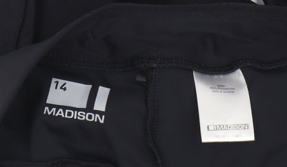 Madison Women's Black Activewear Trousers, Size 14, Elastic Waist
