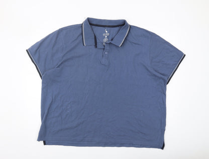 STH SHORE Men's Blue Polo Shirt, 3XL Cotton Casual