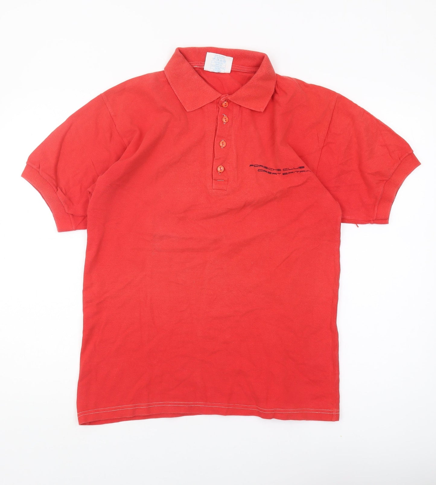 Bruce Elliott Men's Red Polo Shirt Size L