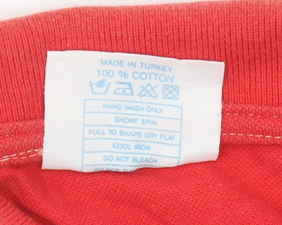 Bruce Elliott Men's Red Polo Shirt Size L