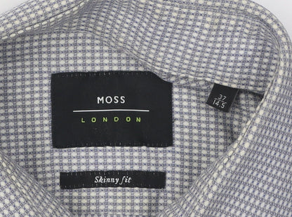 Moss London Men's Multicoloured Slim Fit Shirt