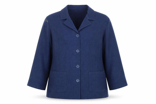 Front view of Honor Millburn Women's Blue Suit Jacket, size 14