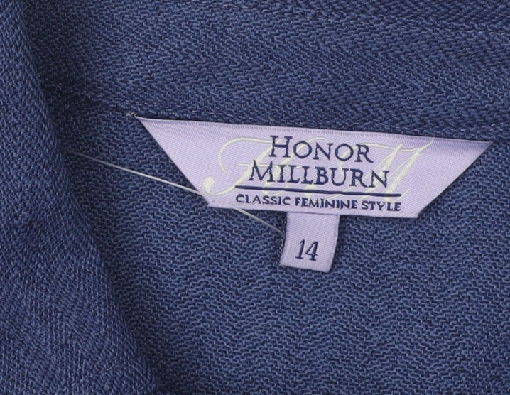 Honor Millburn Women's Blue Suit Jacket Size 14