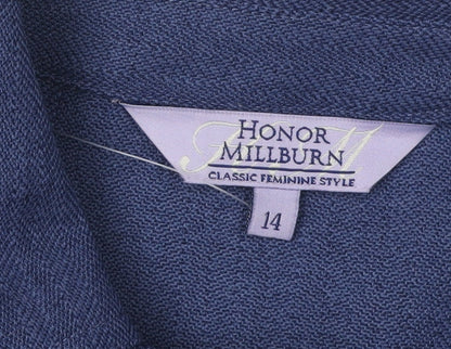 Honor Millburn Women's Blue Suit Jacket Size 14
