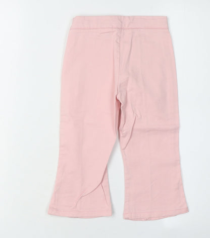 DKNY Girls Pink Trousers, Size 2 Years, Cotton Blend