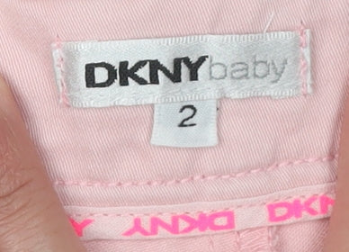DKNY Girls Pink Trousers, Size 2 Years, Cotton Blend
