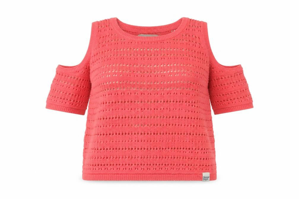 Womens UK Size XS Superdry Red Pullover Jumper