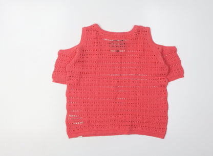 Womens UK Size XS Superdry Red Pullover Jumper
