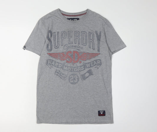 Superdry Men's Grey Graphic Print T-Shirt, Size S