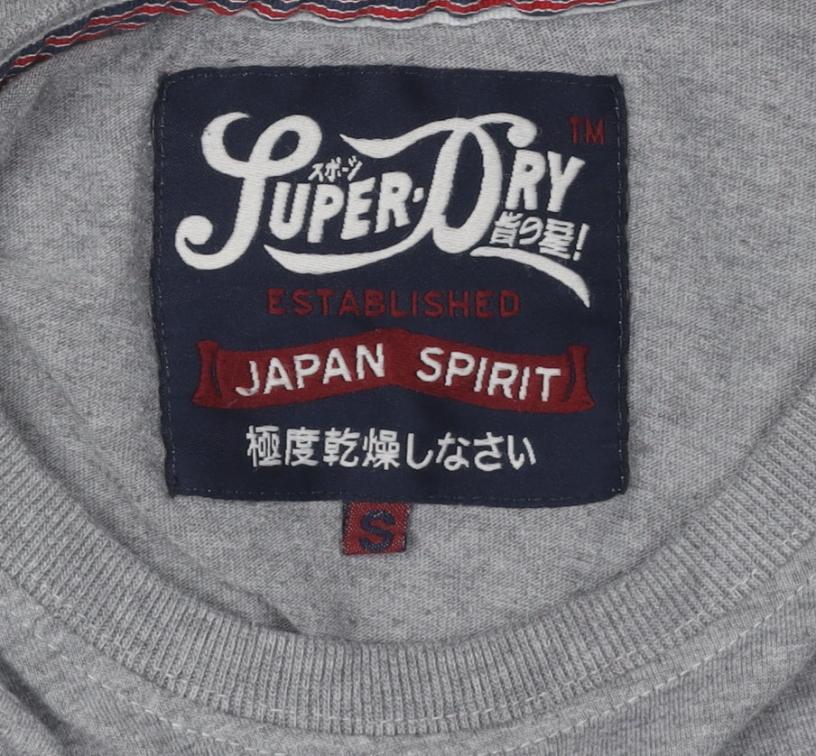 Superdry Men's Grey Graphic Print T-Shirt, Size S