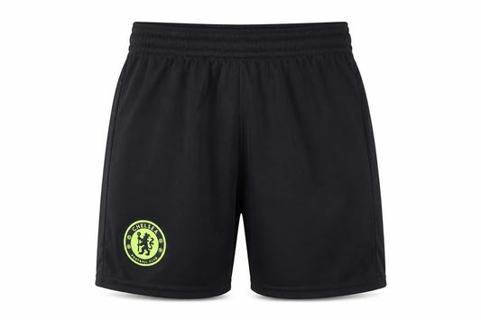 Front view of Adidas boys’' black athletic shorts 9-10 years