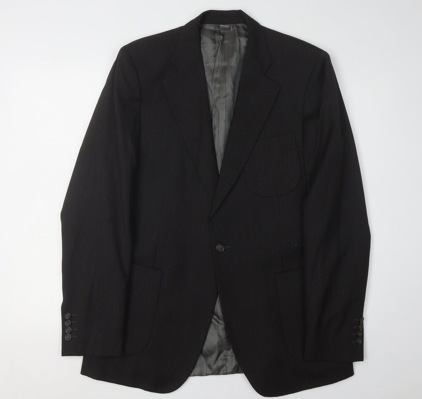 Mens UK Size 42 Calvin Klein Regular Black Suit Jacket