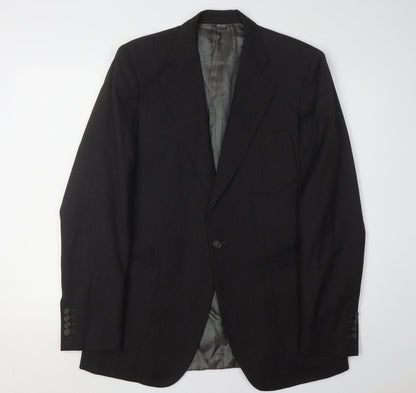Mens UK Size 42 Calvin Klein Regular Black Suit Jacket