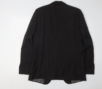 Mens UK Size 42 Calvin Klein Regular Black Suit Jacket